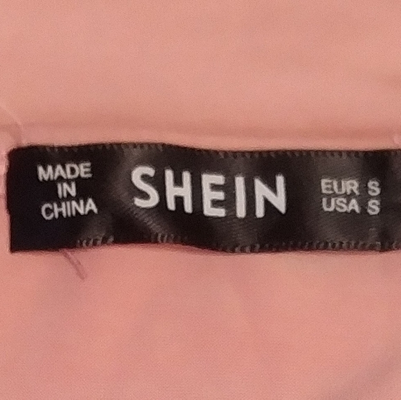 Shein strapless mini dress,old pink color, size S - Picture 3 of 4